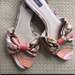 Emilio Pucci Slides Terry Cloth Beach Pool Sandals size 40 / 10